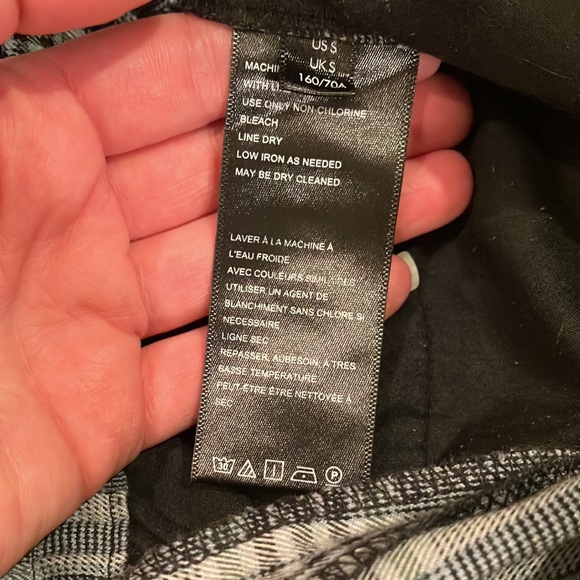 Urban Outfitters High Waisted Plaid Pleated Trouser S - Picture 14 of 15